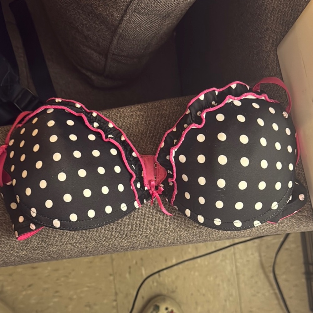 Honeydew Intimates Black and Pink Padded Bra